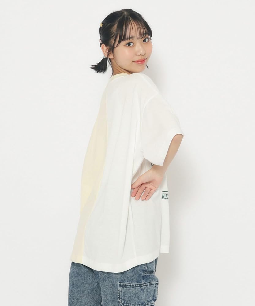 Amazon | [ピンクラテ] リメイク風Tシャツ ブルー（091） 15